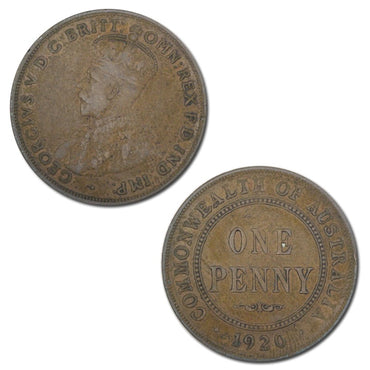 Australia 1920 Plain (Indian Obverse) Penny