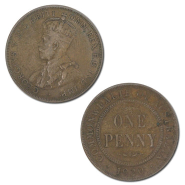 Australia 1920 Plain (Indian Obverse) Penny