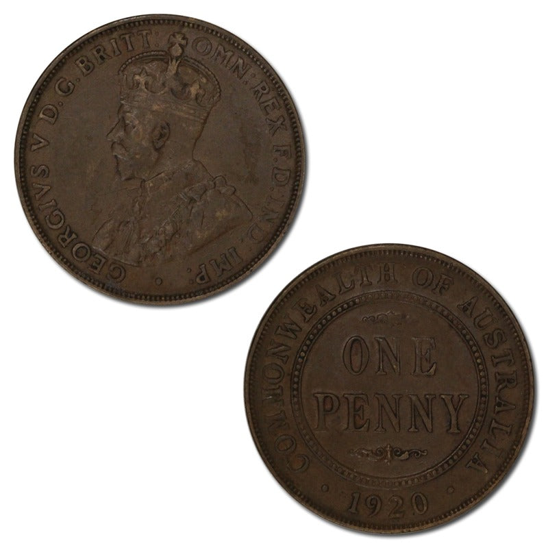 Australia 1920 Plain (Indian Obverse) Penny