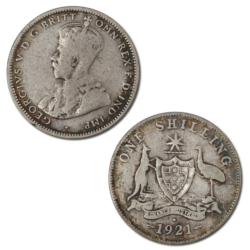 Australia 1921 S Shilling VG