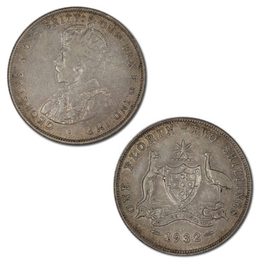 Australia 1932 Florin nVF/VF