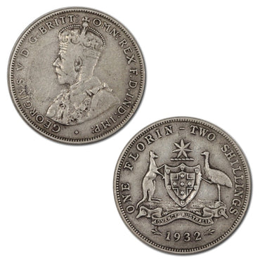 Australia 1932 Melbourne Florin Key Date!