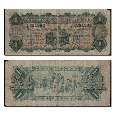 (1932) One Pound Riddle/Sheehan R.27b - Thin Signature