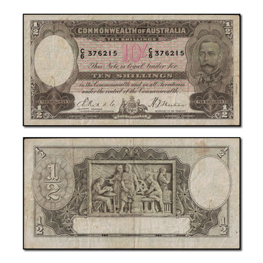 (1933) Riddle/Sheehan Ten Shillings R.9