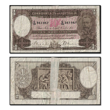 (1933) Riddle/Sheehan Ten Shillings R.9
