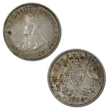 Australia 1934 Threepence VF