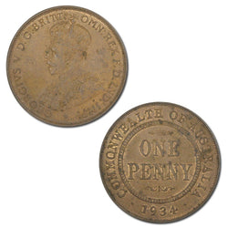 Australia 1934 Melbourne Penny