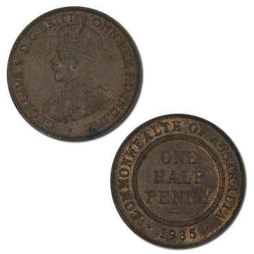 Australia 1935 Halfpenny UNC