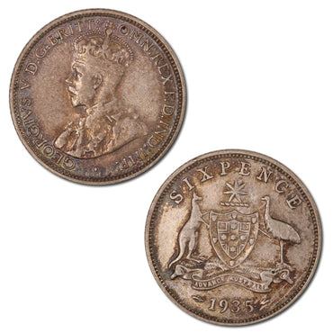 Australia 1935 Sixpence