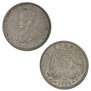 Australia 1936 Sixpence