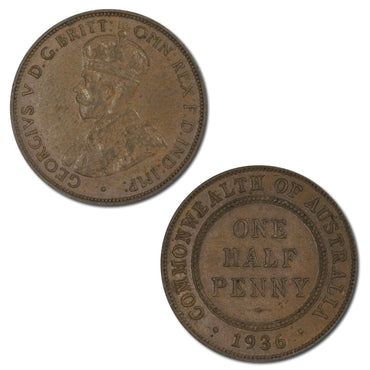 Australia 1936 Halfpenny