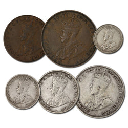 Australia 1936 Pre-Decimal 6 Coin Set