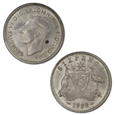 Australia 1938 Sixpence