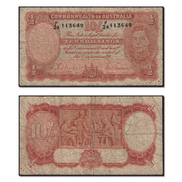 (1939) Sheehan/McFarlane Ten Shillings R.12l Last Prefix