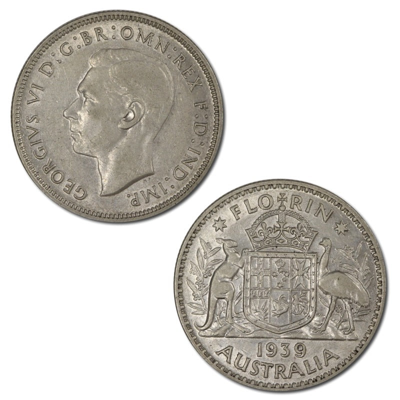 Australia 1939 Silver Florin VF