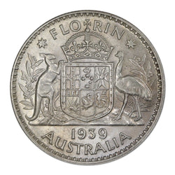 Australia 1939 Florin EF+/EF