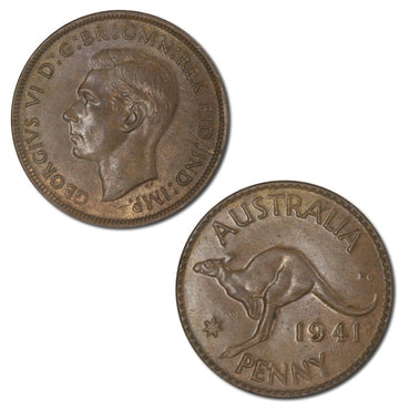 Australia 1941 K.G Perth Penny