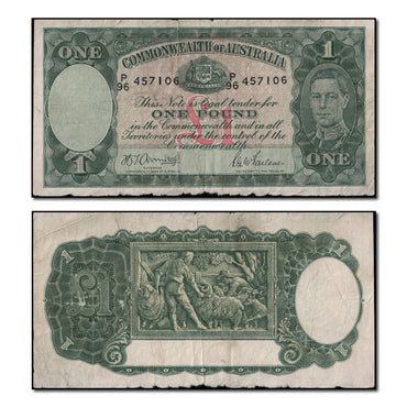 (1942) One Pound Armitage/McFarlane Dark Green R.30a