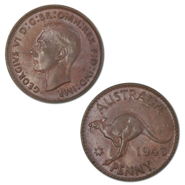 Australia 1943 Y. Perth Penny