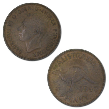 Australia 1943 Y. Perth Penny