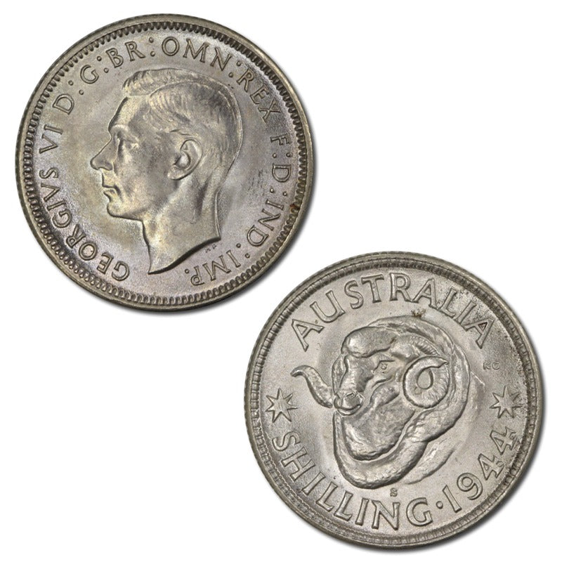 Australia 1944S Silver Shilling