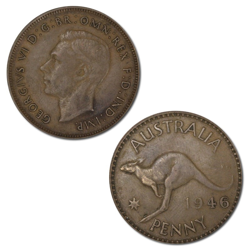 Australia 1946 Melbourne Penny - Key Date