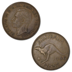Australia 1946 Melbourne Penny - Key Date