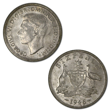 Australia 1946 Sixpence