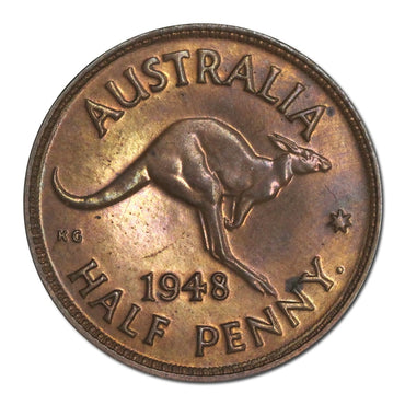 Australia 1948 Perth Halfpenny & Penny Proof Pair