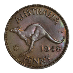 Australia 1948 Perth Halfpenny & Penny Proof Pair