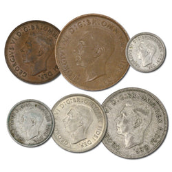 Australia 1952 Pre-Decimal 6 Coin Set