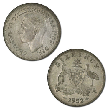Australia 1952 Sixpence