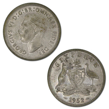 Australia 1952 Sixpence