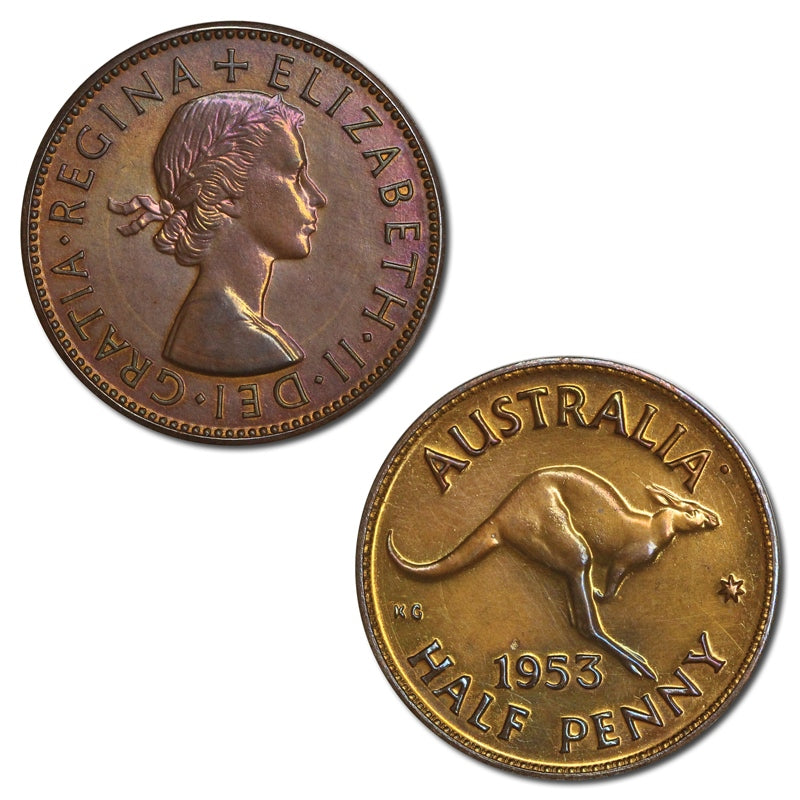 Australia 1953 Perth Mint Proof Halfpenny