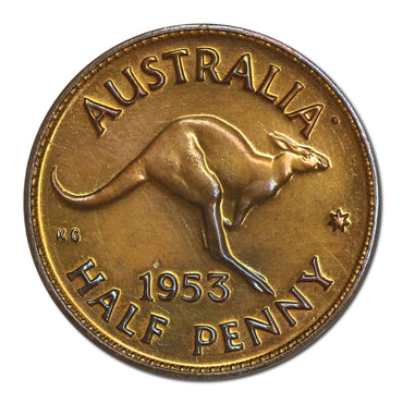 Australia 1953 Perth Mint Proof Halfpenny