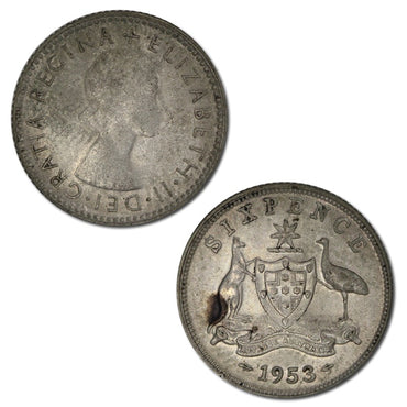 Australia 1953 Sixpence