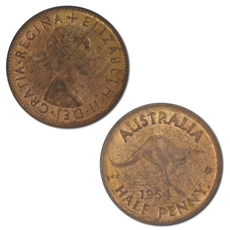 Australia 1954Y. Perth Mint Halfpenny