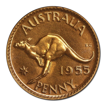 Australia 1955 Perth Mint Proof Penny