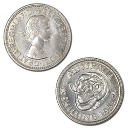 Australia 1955 Melbourne Mint Proof Shilling