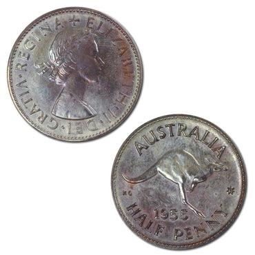 Australia 1955 Perth Mint Proof Halfpenny