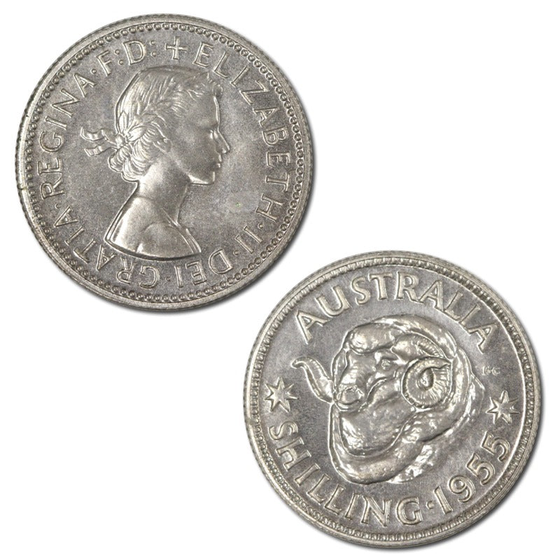 Australia 1955 Melbourne Mint Proof Shilling
