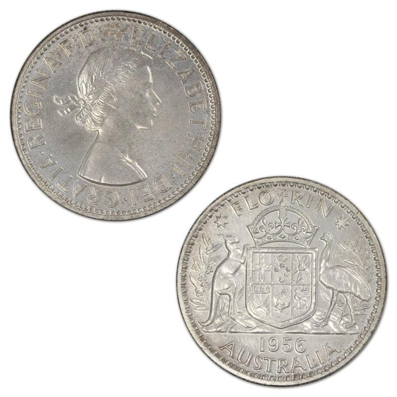 Australia 1956 Melbourne Mint Florin Proof