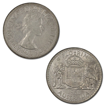 Australia 1956 Silver Florin