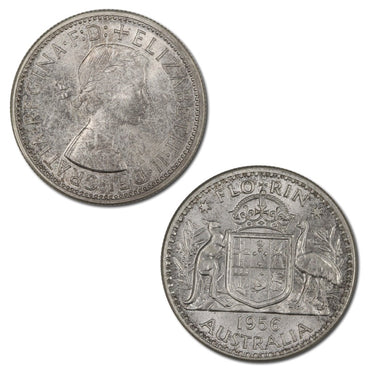 Australia 1956 Silver Florin