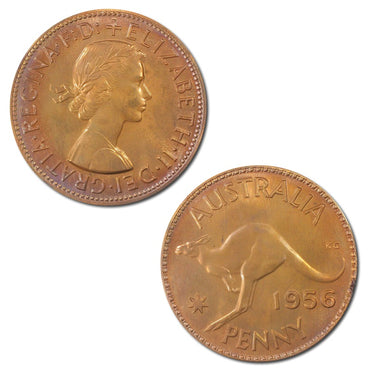 Australia 1956 Melbourne Mint Proof Penny