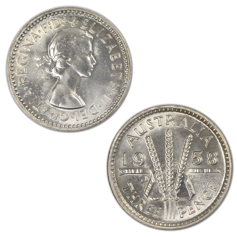 Australia 1958 Melbourne Mint Proof Threepence