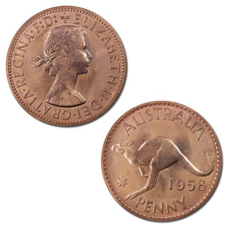 Australia 1958 Y. Proof Penny