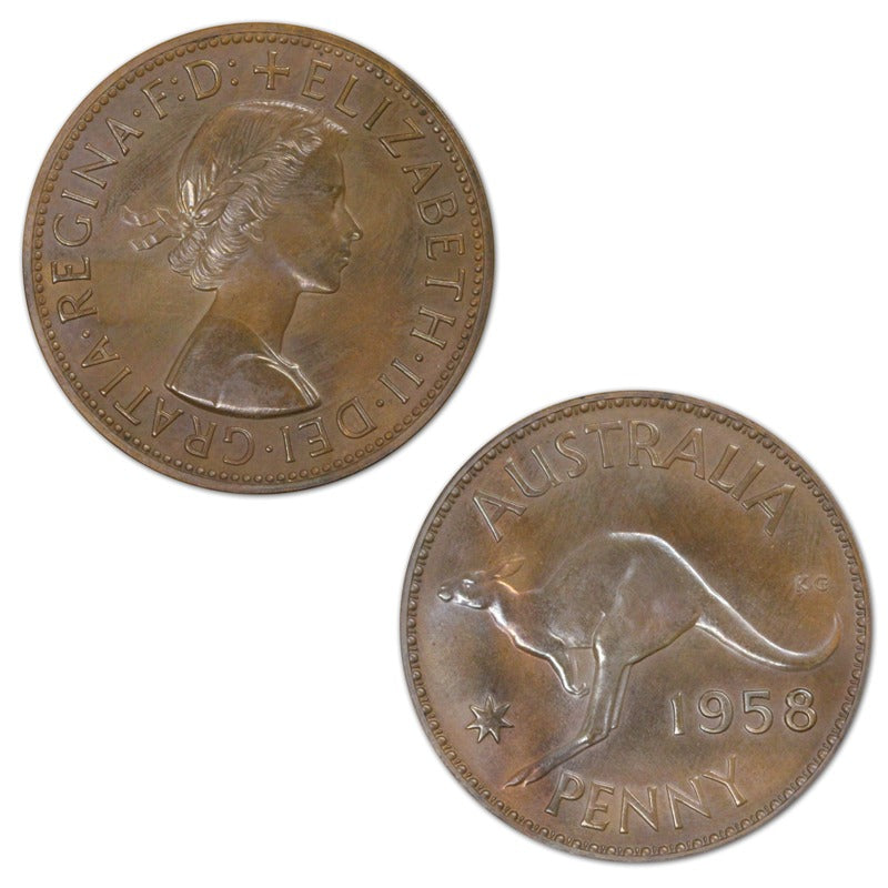 Australia 1958 Proof Penny