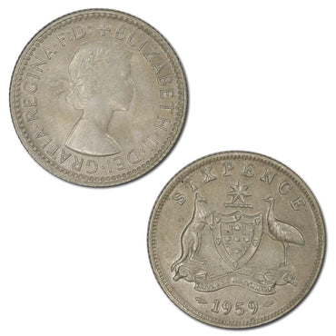 Australia 1959 Sixpence