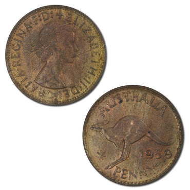 Australia 1959 Y. Perth Penny